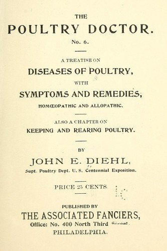 The poultry doctor ...