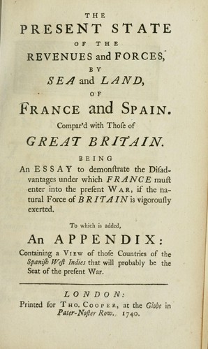 The present state of the revenues and forces