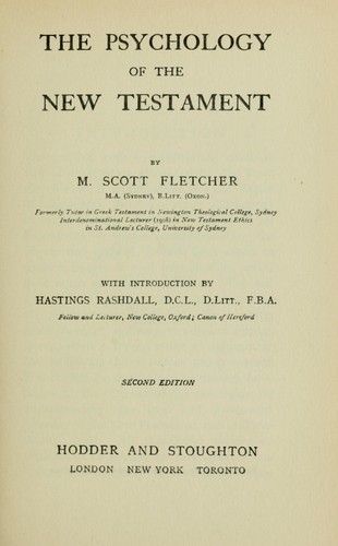The psychology of the New Testament