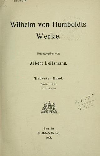 Gesammelte Schriften