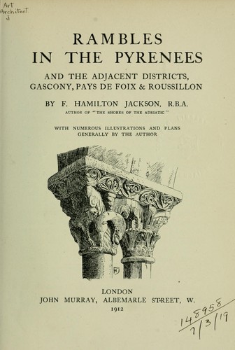 Rambles in the Pyrenees and the adjacent districts