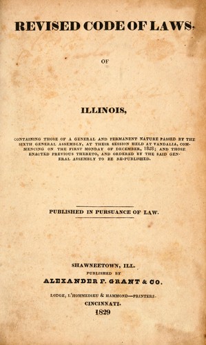 The revised code of laws
