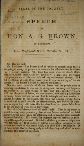 State of the country