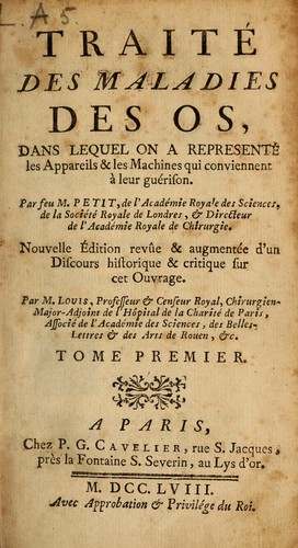 Traité des maladies des os