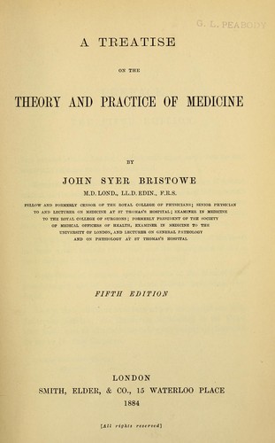A treatise on the theory and practice of medicine