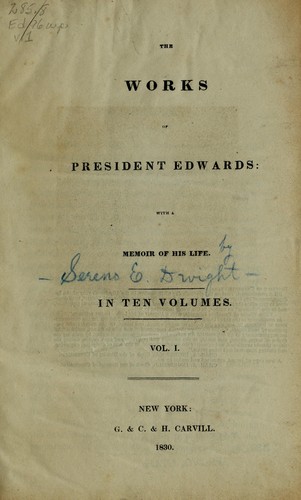 The works of President Edwards