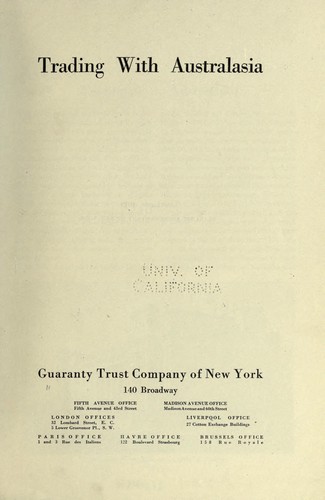 Trading with Australasia