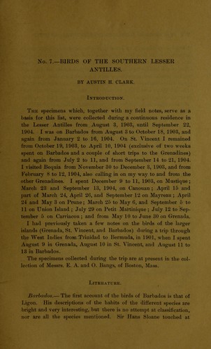 Birds of the southern Lesser Antilles