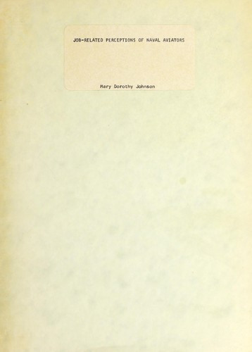 Job-related perceptions of naval aviators