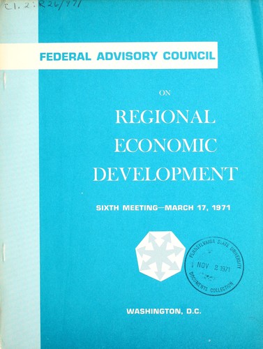 Federal Advisory Council on Regional Economic Development