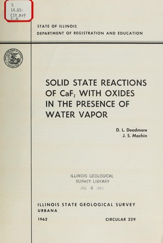 Solid state reactions of CaF₂ with oxides in the presence of water vapor