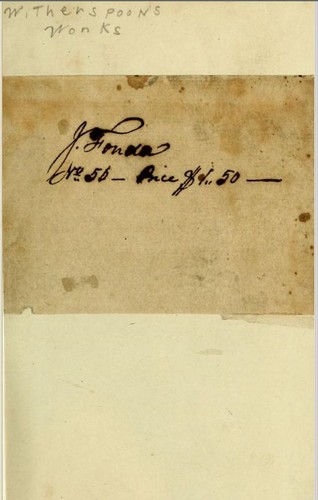 The works of the Rev. John Witherspoon...