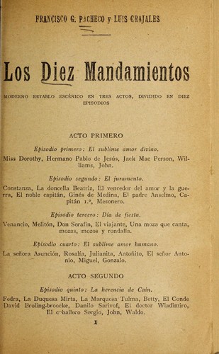 Los diez mandamientos