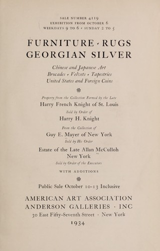 Furniture, rugs, Georgian silver