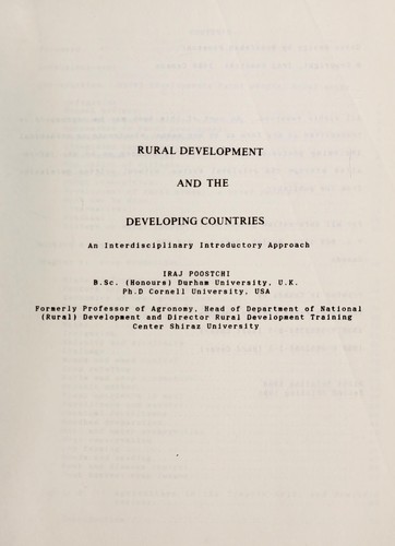 Rural development and the developing countries