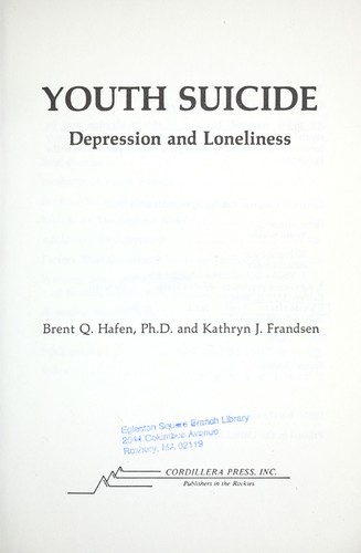 Youth suicide : depression and loneliness
