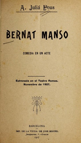Bernat Manso