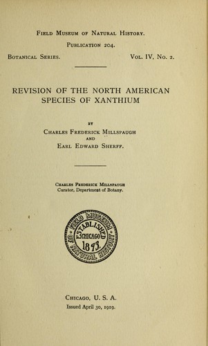 Revision of the North American species of Xanthium