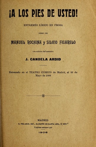 !A los pies de usted!