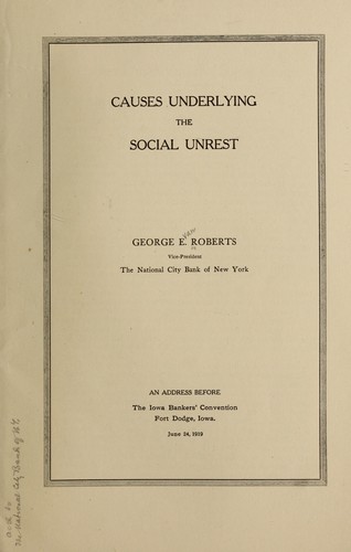 Causes underlying the social unrest