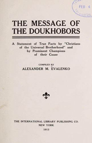 The message of the Doukhobors