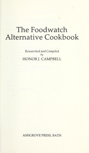 Foodwatch Alternative Cookbook