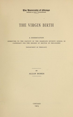 The Virgin birth