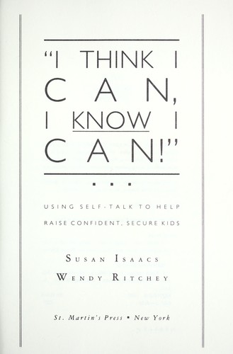 "I think I can, I know I can!"