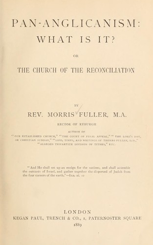 Pan-Anglicanism: what is it?