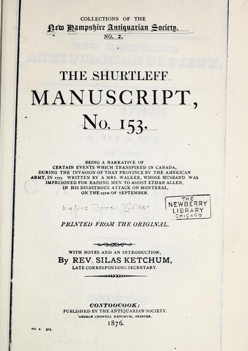 Collections of the New Hampshire antiquarian society, no. 1-4.