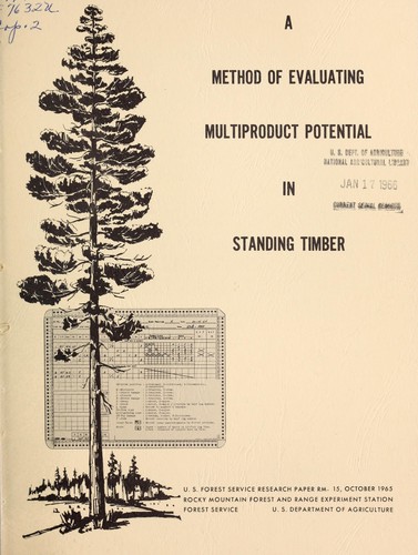 A method of evaluating multiproduct potential in standing timber