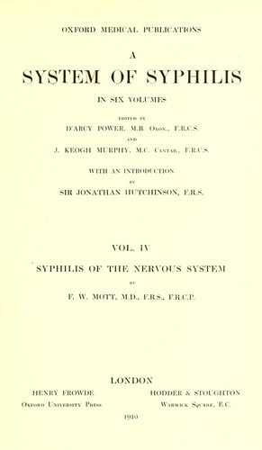 A system of syphilis