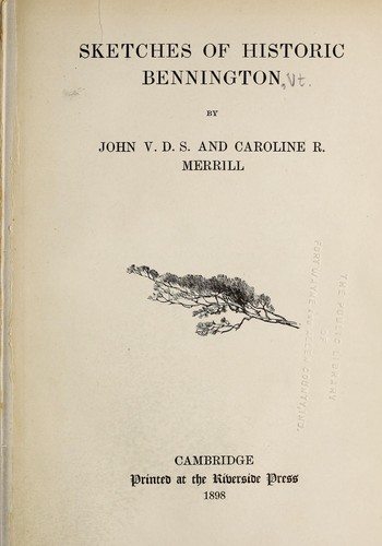 Sketches of historic Bennington