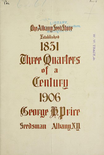 Annual catalogue of Geo. H. Price successor to Price & Reed