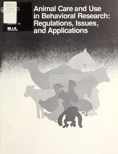 Animal care and use in behavioral research