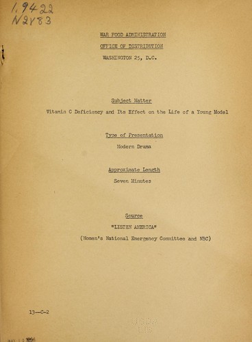 Vitamin C deficiency and its effect on the life of a young model ... modern drama