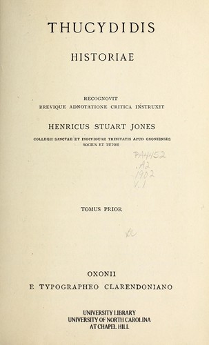 Thucydidis Historiae