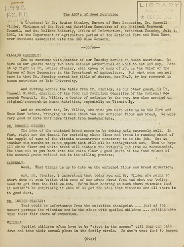 The ABC'S of good nutrition