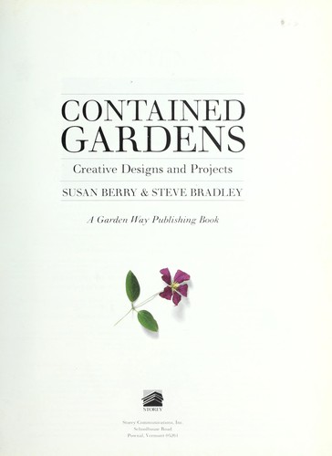 Contained gardens : creative designs and projects