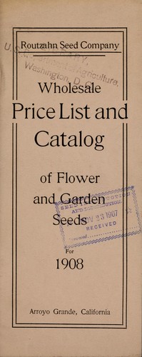 Wholesale price list and catalog of flower and garden seeds for 1908
