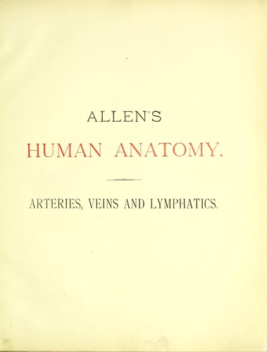 A system of human anatomy