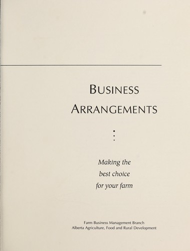 Business arrangements