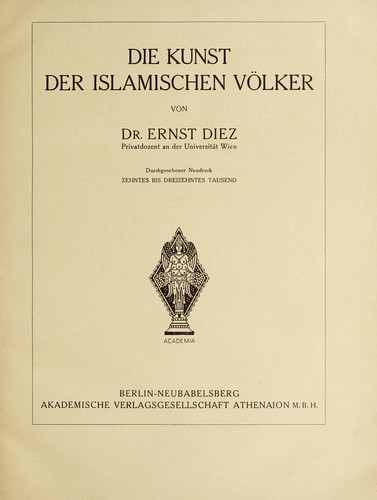 Die Kunst der islamischen Völker