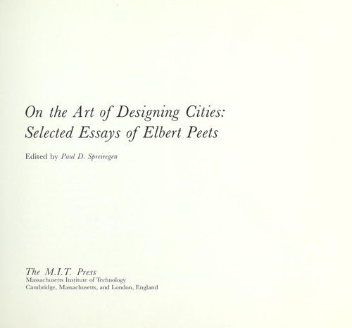 On the art of designing cities