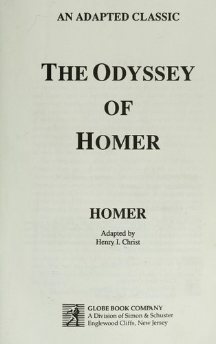 The Odyssey of Homer