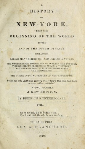 A history of New-York