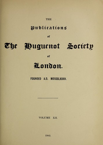 Register of baptisms in the Dutch Church at Colchester from 1645 to 1728
