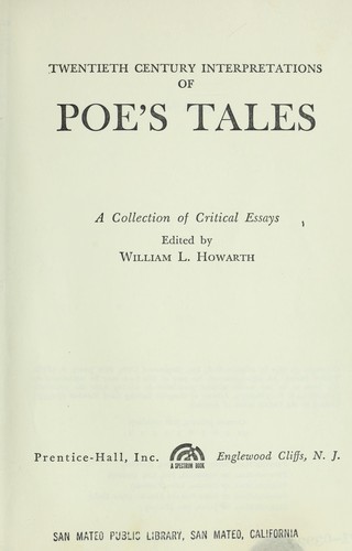 Twentieth century interpretations of Poe's tales