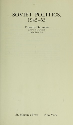 Soviet politics, 1945-53