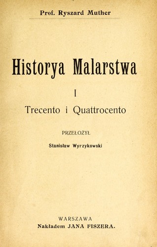 Historya Malarstwa